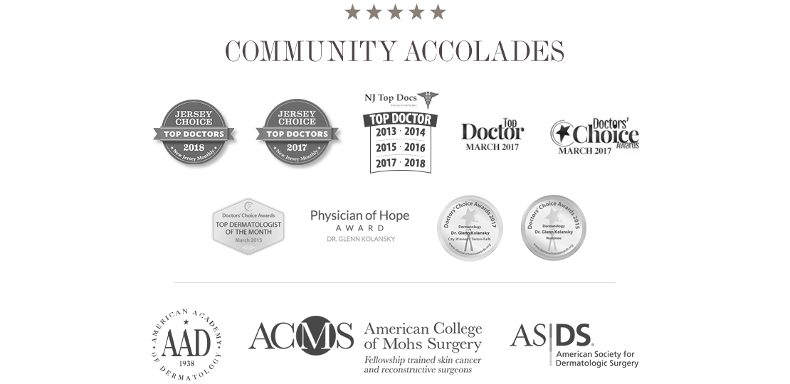 Dr. Glenn Kolansky | Advanced Dermatology Surgery and Laser Center | Community Accolades